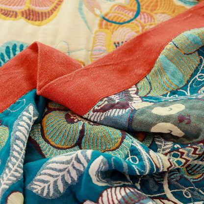 بطانية أريكة وسرير من القطن بتصميم بوهو مانتا من DecorBites™