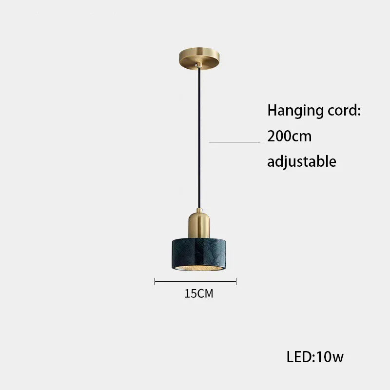 DecorBites™ LED Marble Stone Pendant Light for Dining Room