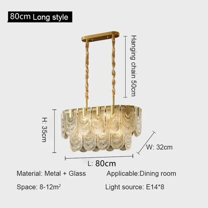 DecorBites™ Crystal Chandelier: Modern Luxury Ceiling Lamp for Living Room, Bedroom, or Restaurant