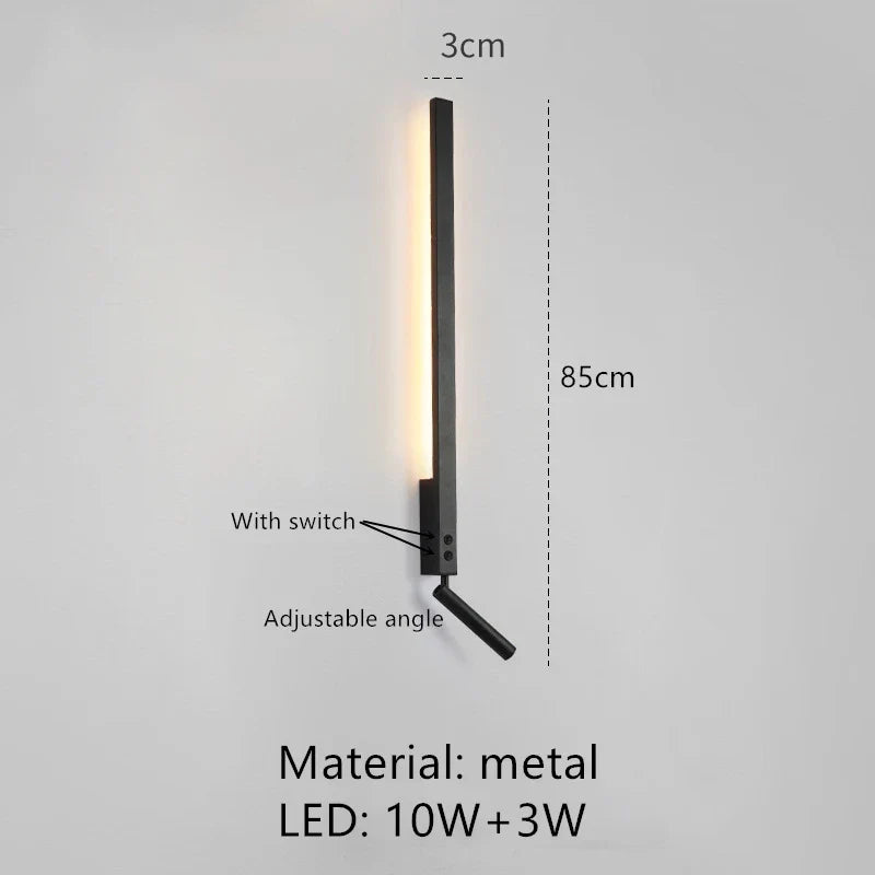 ديكوربايتس™ مصباح حائط LED بزاوية قابلة للتعديل 3000 كلفن للقراءة بجانب السرير