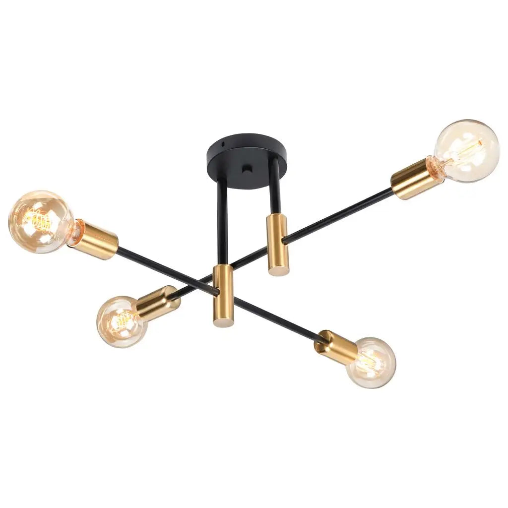 DecorBites™ LED Sputnik Chandelier Ceiling Light Fixtures for Bedroom Living Room