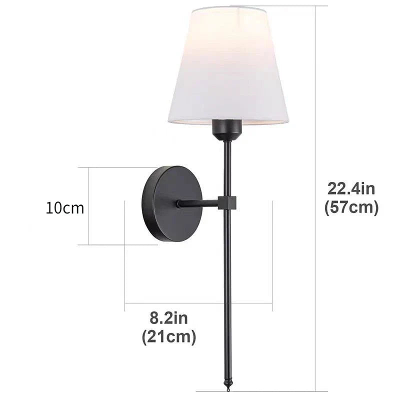 DecorBites™ Industrial Retro Fabric Wall Lamp for Bedroom, Bathroom, Living Room Lighting