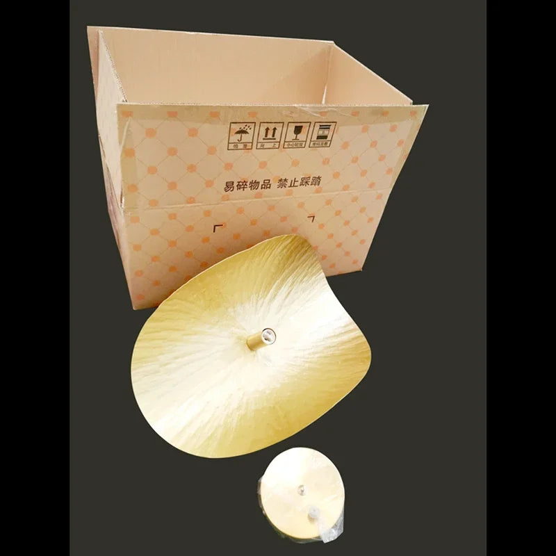 DecorBites™ Leaf Light Copper Chandelier Pendant Lamp for Bedside Living Room Dining Bar