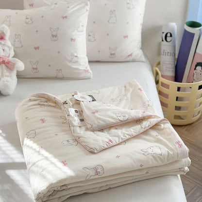 DecorBites™ Children Cartoon Summer Cooling Quilt - Double Bed Breathable Thin Blanket Duvet