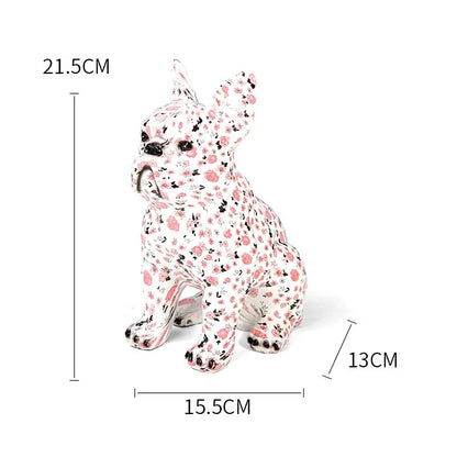 DecorBites™ Bulldog Punk Art Resin Sculpture Decor Ornaments Aesthetic Room Furnishings