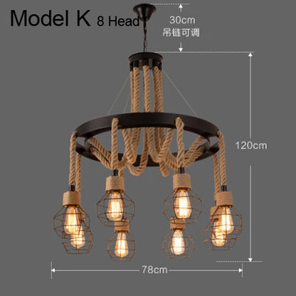 DecorBites™ Industrial Rustic Pendant Lights Indoor Lamp for Living Dining Room Home Décor