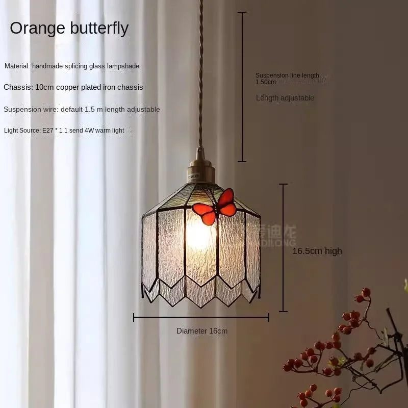 DecorBites™ Butterfly Chandelier: French Retro Nostalgic Lighting for Bedroom, Restaurant, Bar, Foyer