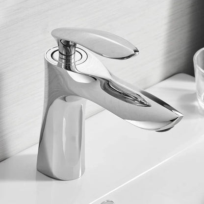 DecorBites™ Gold Waterfall Bathroom Faucet - Single Handle Basin Mixer Tap, Elegant Design