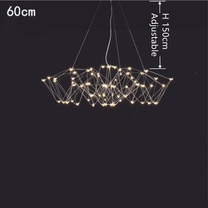 Lámpara colgante cúbica DecorBites™: Lámpara LED moderna y creativa para sala de estar y restaurante