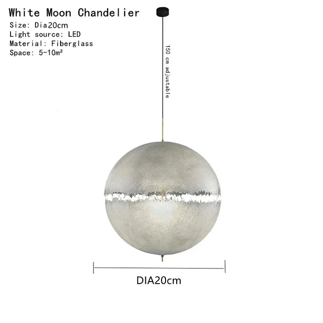 DecorBites™ Designer Moon Pendant Chandelier High-end LED Lighting for Living Room Bedroom