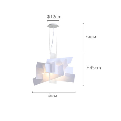 مصابيح معلقة على شكل أوراق أكريليك من ديكوربايتس™: إضاءة سقف عصرية معلقة لجزيرة المطبخ وغرفة المعيشة