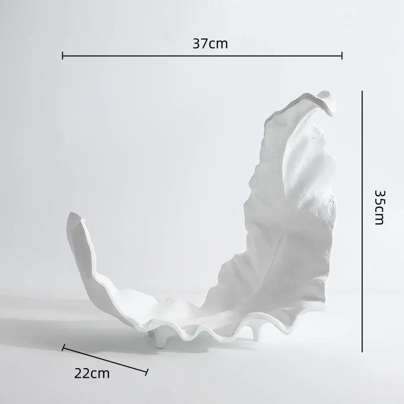 DecorBites™ Leaf Tray Resin Bowl: Handcrafted Desktop Storage & Home Decor