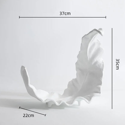 DecorBites™ Leaf Tray Resin Bowl: Handcrafted Desktop Storage & Home Decor