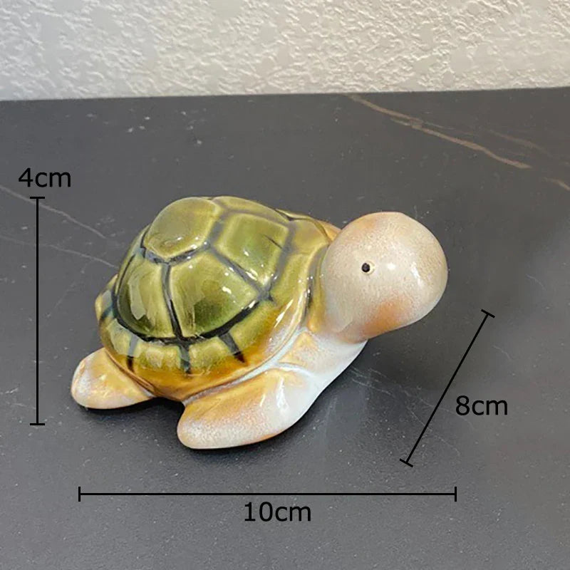 DecorBites™ Cute Turtle Statue Tray Desk Ornament Room Decor Creative Sculpture