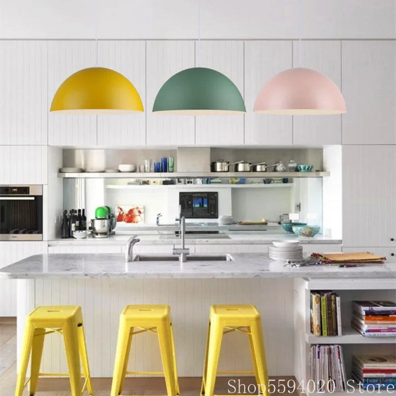 DecorBites™ Iron Lustre Pendant Lights: Modern Nordic Bar Counter Hanging Lamp Fixture for Home Decor