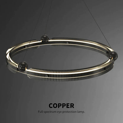 DecorBites™ Light Luxury Circle LED Living Room Chandelier