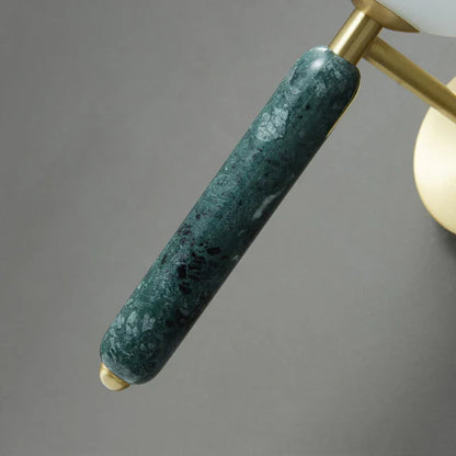 DecorBites™ Italian Green Marble Glass Ball Wall Lamp for Hotel Restaurant Decor