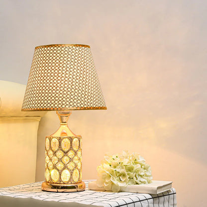 DecorBites™ Crystal Table Lamp: Elegant Bedroom Nightstand Light for Warm & Romantic Ambiance
