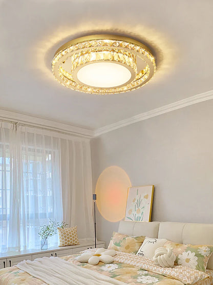 DecorBites™ Crystal LED Ceiling Chandelier - Luxe Rectangular Design for Stylish Home Decor