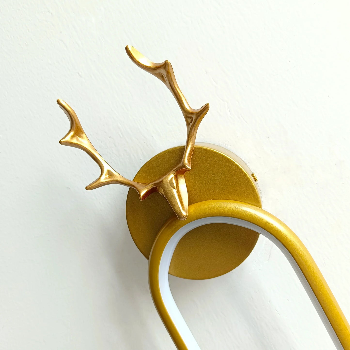 DecorBites™ Deer Head Wall Lamp Gold Art Decor Living Room Bedside Light