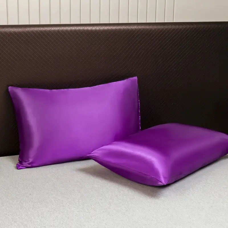 Opulent Solid Color Satin Bedding Set