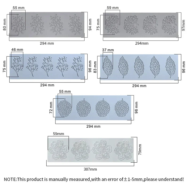 DecorBites™ Coral Branch Leaf Silicone Mold for Cake Chocolate Baking Decoration