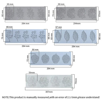 DecorBites™ Coral Branch Leaf Silicone Mold for Cake Chocolate Baking Decoration