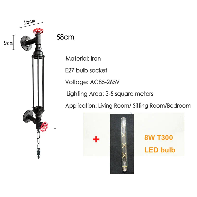 Pipe LED Wall Sconce