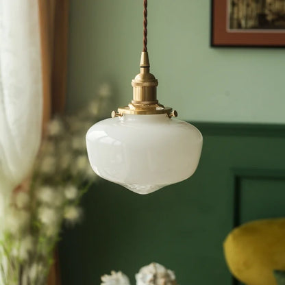 DecorBites™ Glass LED Pendant Lamp: Nordic Minimalism for Bedroom, Living Room, Kitchen & More