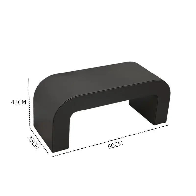 DecorBites™ Leather Shoes Changing Stool: Stylish and Functional Seating for Living Room, Bedroom.