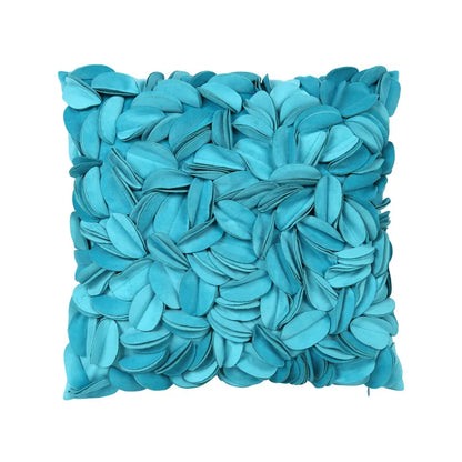 Funda de cojín DecorBites™ 3D azul floral de terciopelo 30x50/45x45 cm - Funda de almohada pequeña con margarita y girasol