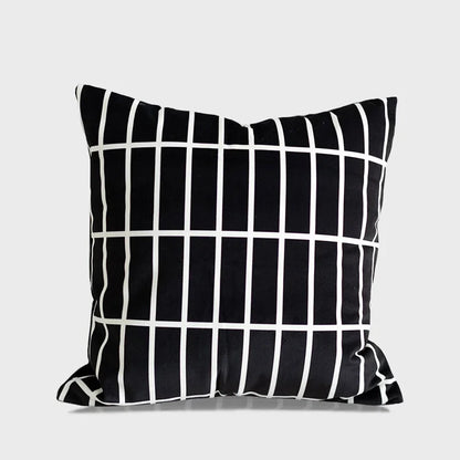 Funda de almohada DecorBites™ de ante con bordado geométrico para sofá cama o sala de estar