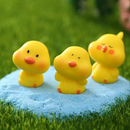 DecorBites™ Chick Doll Figurines Miniature Fairy House Decor Hen Luminous Animals Statue