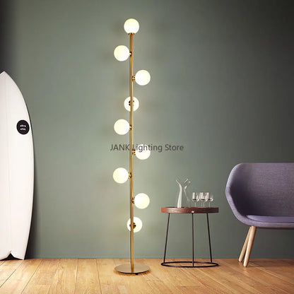 DecorBites™ Glass Ball Standing Lamp Set: Nordic Postmodern Minimalist Magic Beans Style