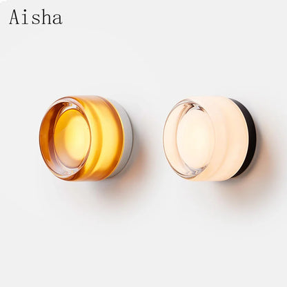 مصباح حائط LED من DecorBites™ مصنوع من الأكريليك لغرفة المعيشة والحمام الفاخرة