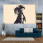 Decobites Samurai Printed Tapestries Wall Hanging for Decoration