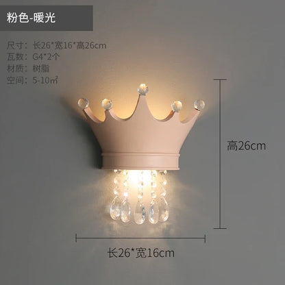 DecorBites™ Cute Resin Crystal Wall Sconce | Children's Room Decoration Light