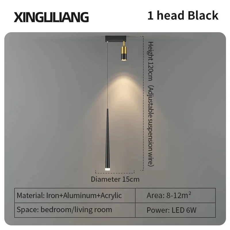 DecorBites™ Golden Pendant Chandelier for Bedroom & Living Room Décor