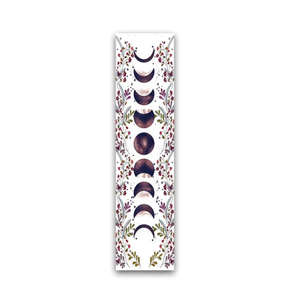 Decobites Moon Phase Flower Tapestry: Boho Wall Hanging & Home Decor