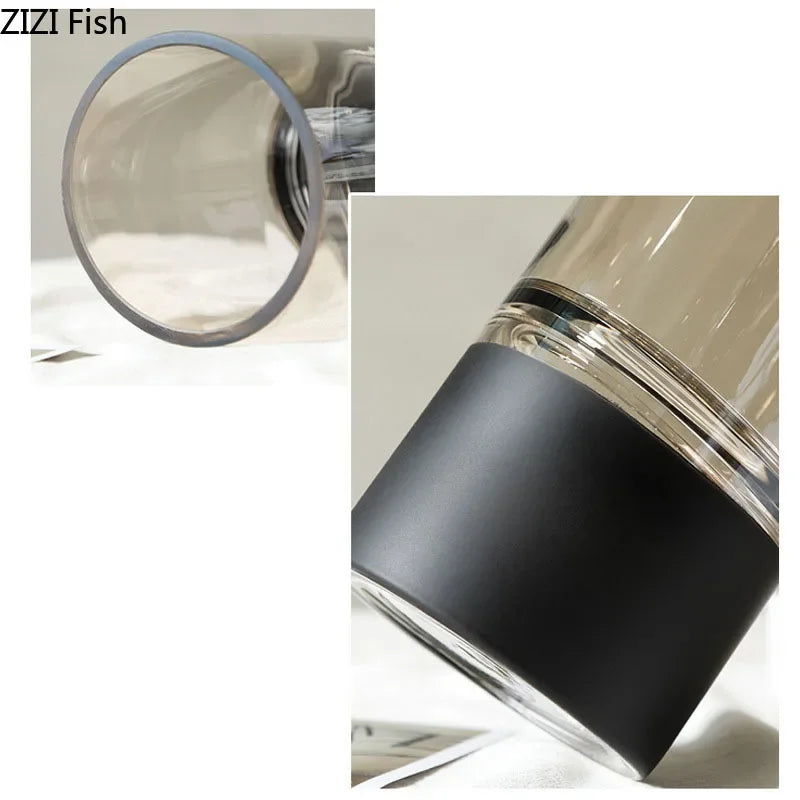 DecorBites™ Gold Glass Vase Clear Desk Decor Hydroponic Floral Arrangement Bud Flower Pot