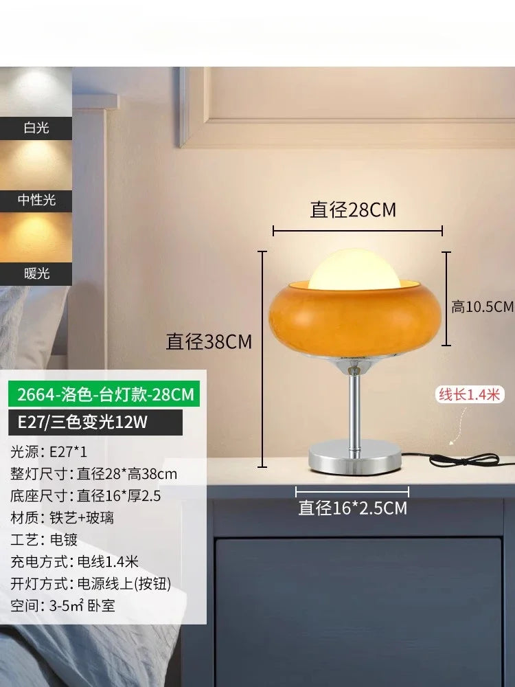 Lámpara de pie LED DecorBites™ de hierro y cristal, estilo moderno, ideal para decoración. Soporte de arte, luz de noche, estudio o sala de estar.