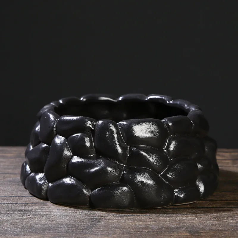 DecorBites™ Chinese Style Ceramic Flowerpot Vase Bonsai Floral Decor Jianshan Tool Home Arrangement