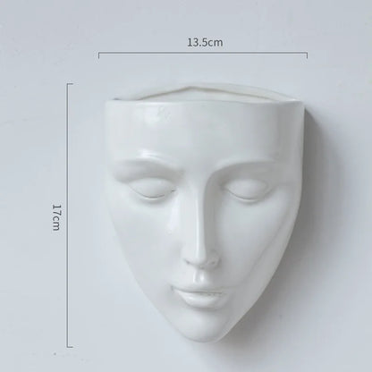 DecorBites™ Ceramic Wall-mounted Vase for Plant Pots and Flower Arrangement