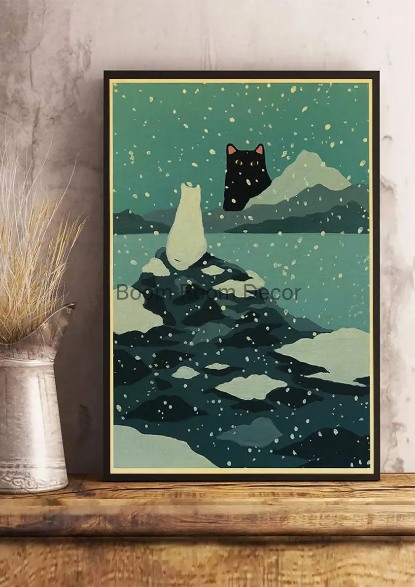 DecorBites™ Lover Cat Paper Poster for Home Decor