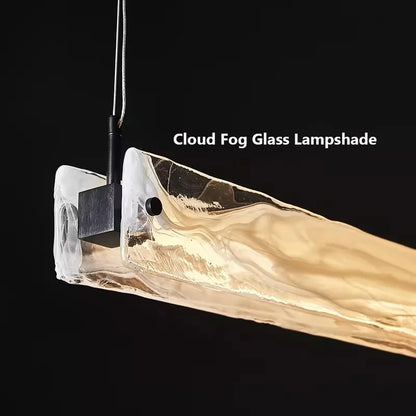 DecorBites™ Cloud Fog Glass Chandelier LED Pendant Light Fixture for Modern Restaurant Bar Counter
