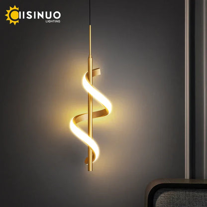 DecorBites™ Gold Copper LED Wall Sconce for Bedroom Living Room Hallway