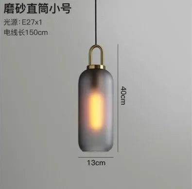 DecorBites™ Glass Ball Pendant Light Fixture for Kitchen Dining Room Bedroom Lighting