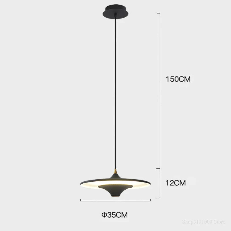 DecorBites™ LED Flying Saucer Pendant Lights for Living Room Dining Bedroom Indoor Lighting