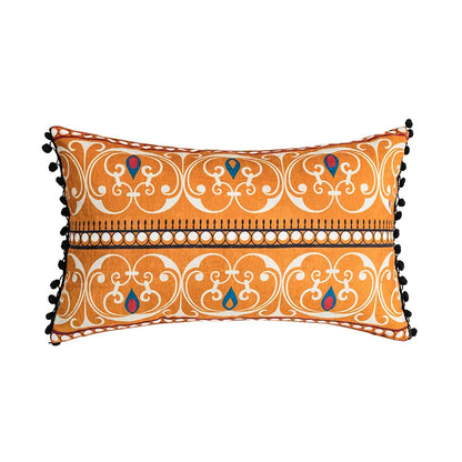 غطاء وسادة مطبوع عليه رسومات هندسية تجريدية من DecorBites™ مقاس 45×45 سم لديكور المنزل