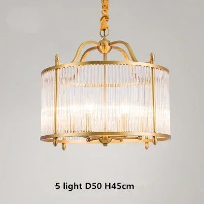 Decorbites™ Lámpara de Araña de Vidrio de Cobre Dorado LED de Techo Colgante